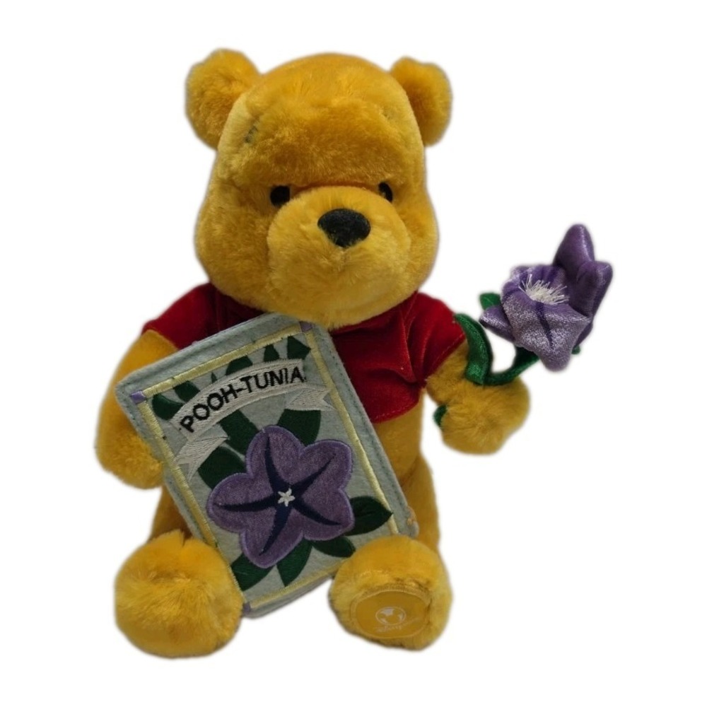 DISNEY WINNIE THE POOH PLUSH WITH FLOWER " POOH-TUNIA"